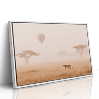Cheetah's Dawn Under Floating Dreams