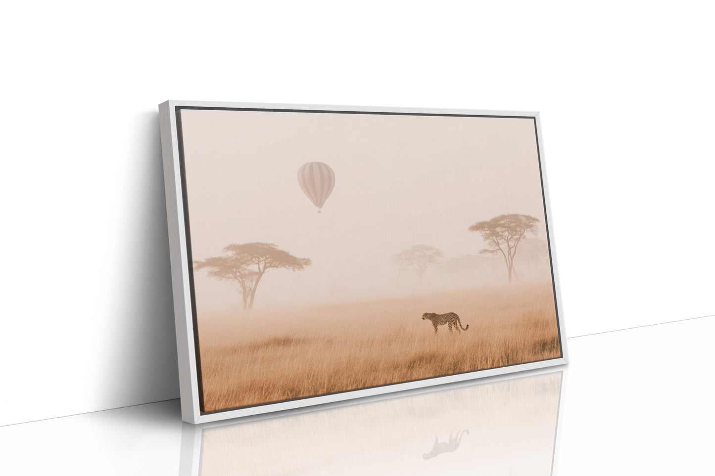 Cheetah's Dawn Under Floating Dreams