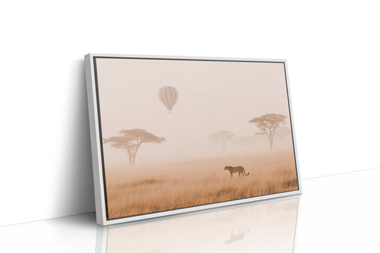 Cheetah's Dawn Under Floating Dreams