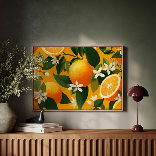 Citrus Blossoms Dance In Sunlight