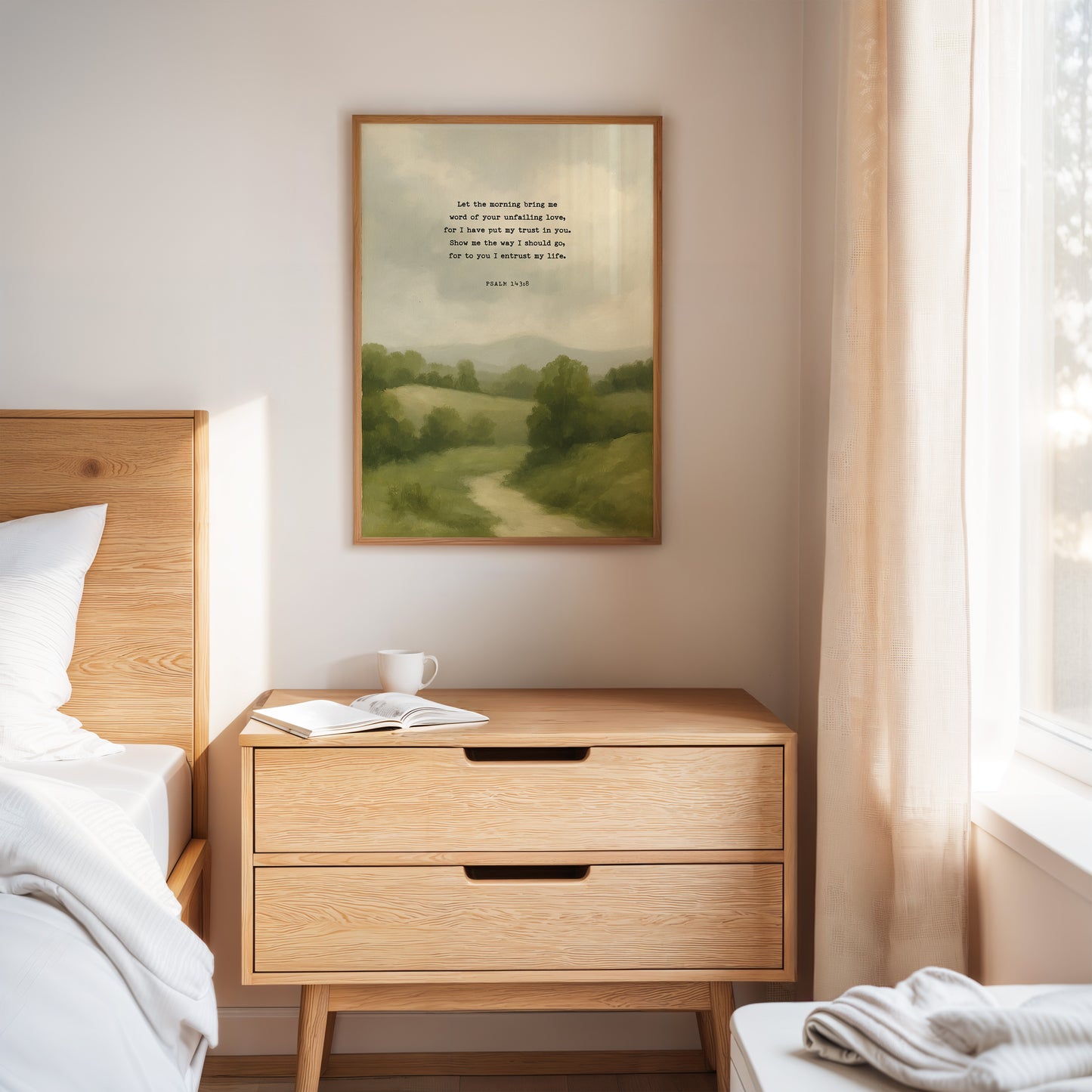Morning Trust Psalm 143:8 Landscape Print