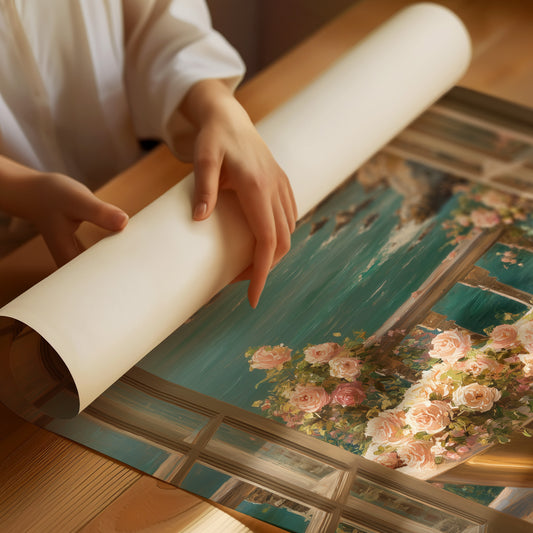 Golden Bathtub Blooms Overlooking Azure Coast