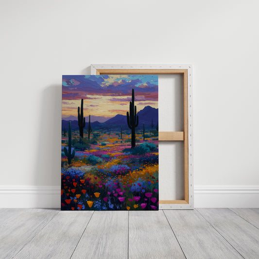 Wildflowers Dance Under Desert Stars