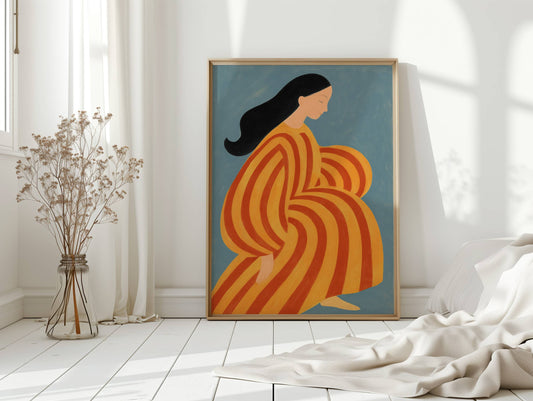Marigold Lines Dance In Stillness