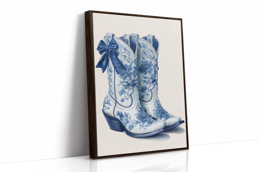 Wildflower Cowgirl Dreams - Blue Western Boots