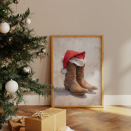 Santa Boots Bring Ranch Christmas Magic