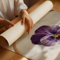 A Pansy Stitched with Care