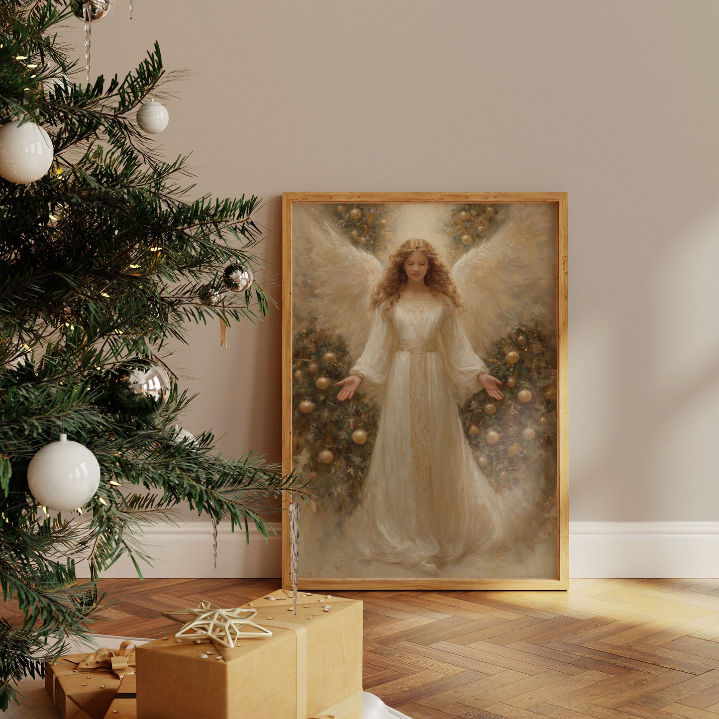 Golden Light Brings Christmas Peace