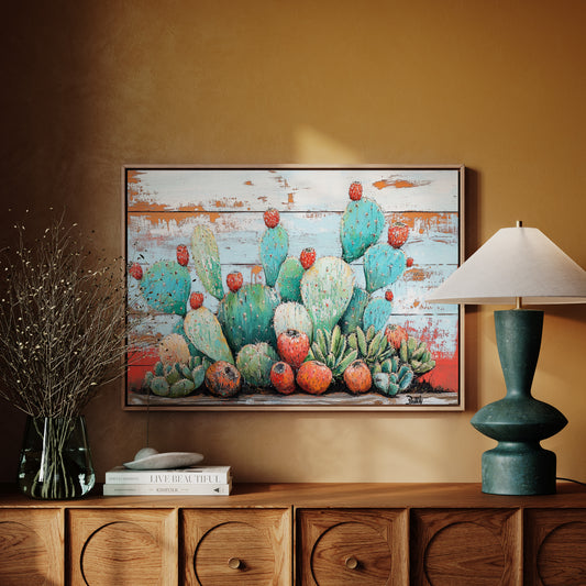Desert Jewels On Weathered Wood