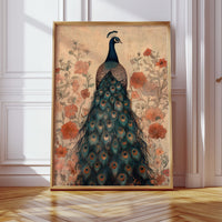 Antique Elegance with Scarlet Bloom
