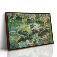 Otter Pups, Dappled Light