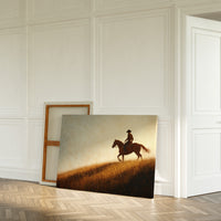 Sunset Ride on Prairie Hill