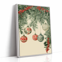 Patterned Baubles, Holly Framed