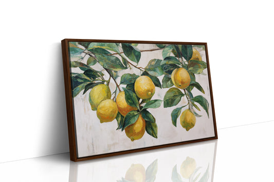 Sunlit Lemons Dance Among Leaves