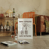 Coffee Wisdom Flows In Brown Lines