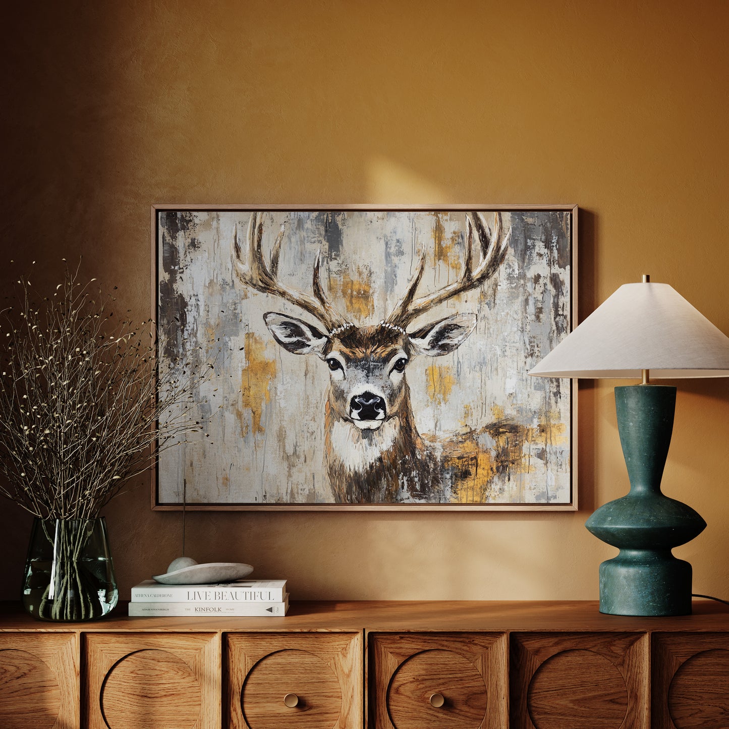 Noble Stag In Golden Light