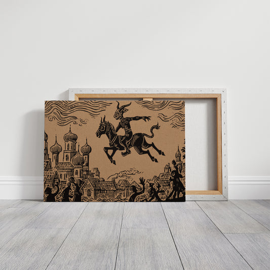 Ancient Riders Cross Storybook Skies