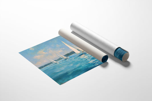 Sailing Through Azure Summer Skies