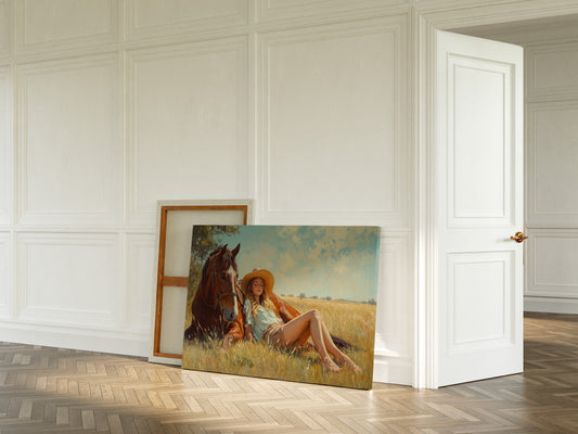 Cowgirl Daydream in Summer Grass