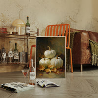 White Pumpkins Dance With Autumn