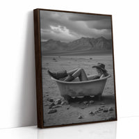 Bathing in Desert Solitude