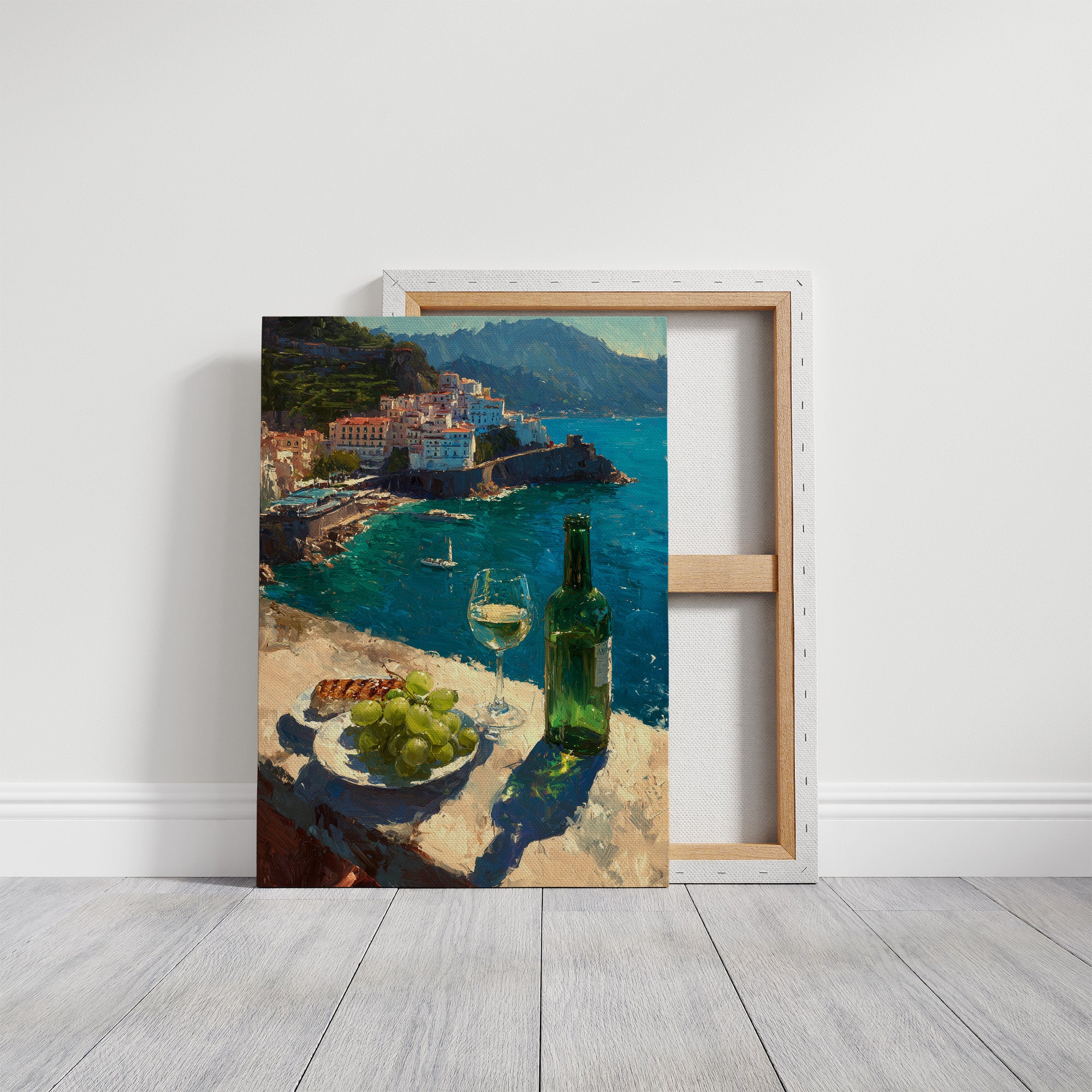 White Wine on the Amalfi Cliffs
