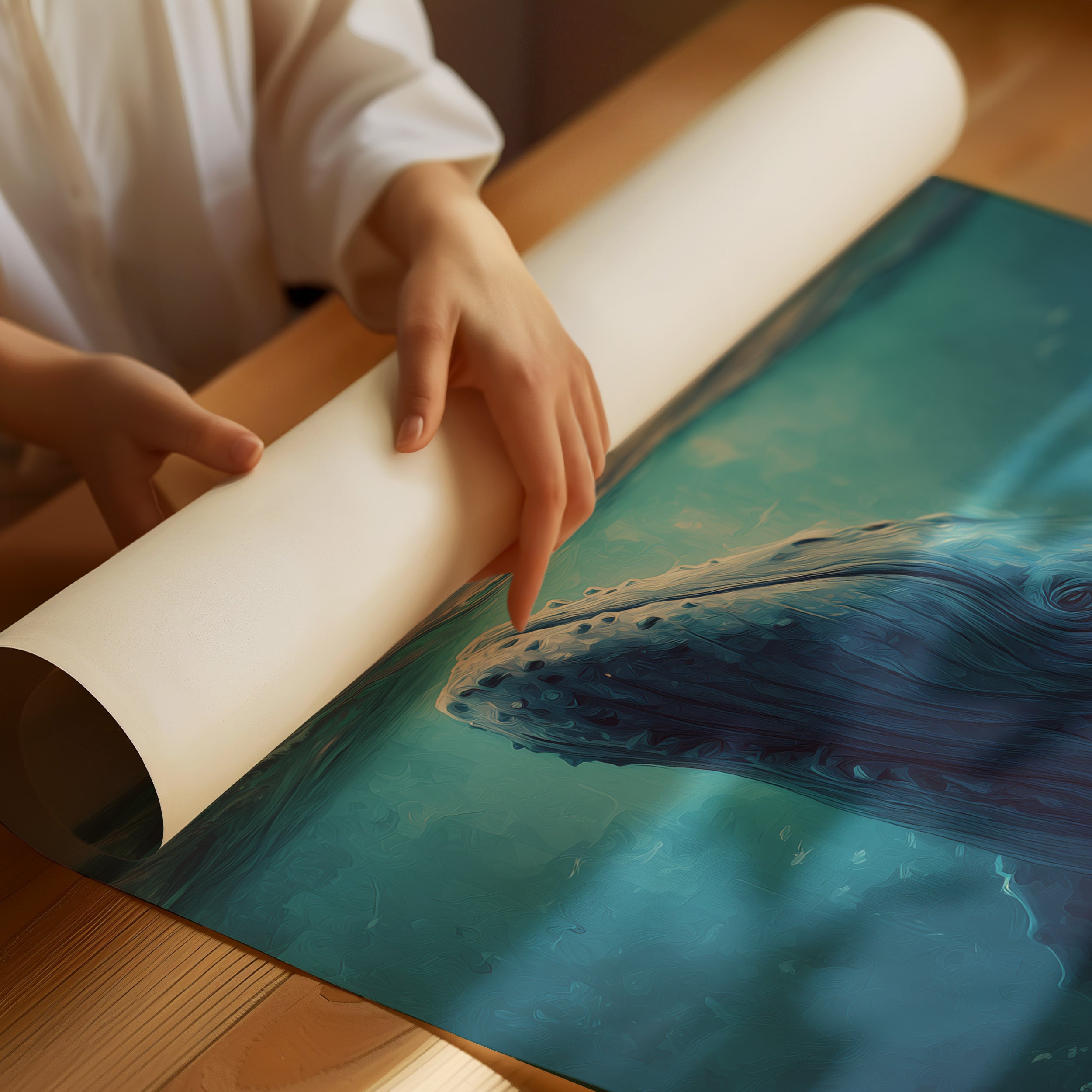 Voyager Meets Ocean Depths Below