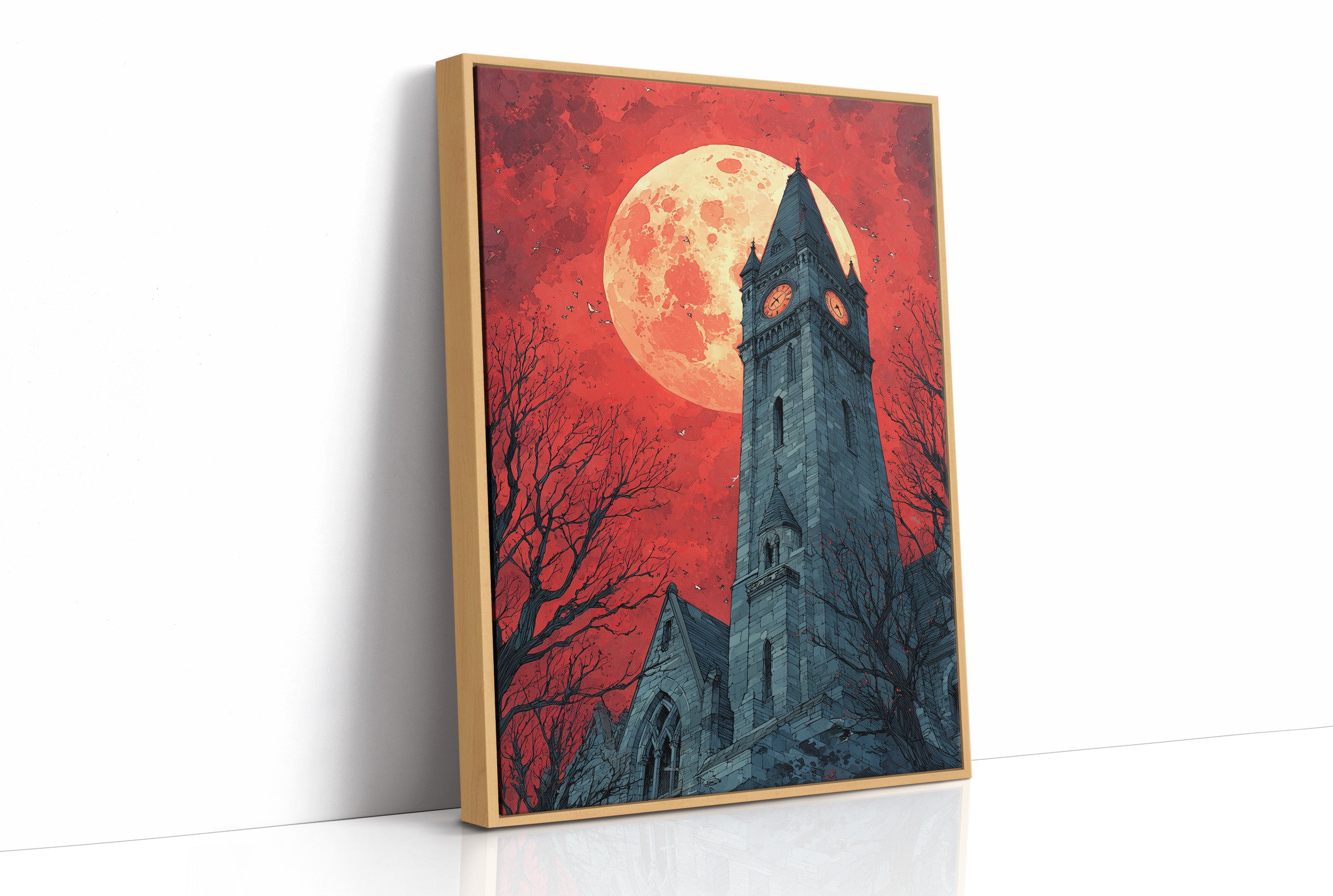 Blood Moon Over the Bell Tower