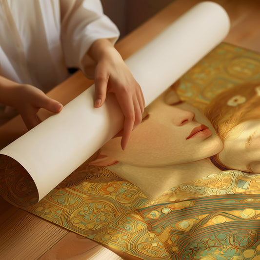 Gold and Quiet, She Holds Her