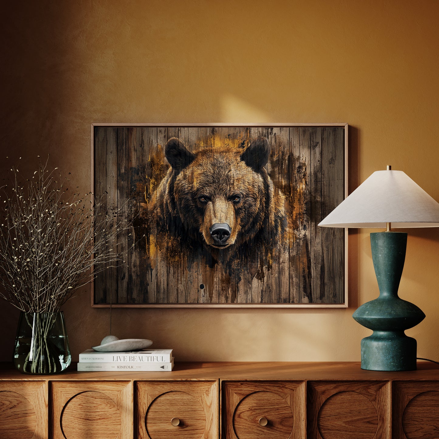 Ancient Forest Holds Bear's Gaze