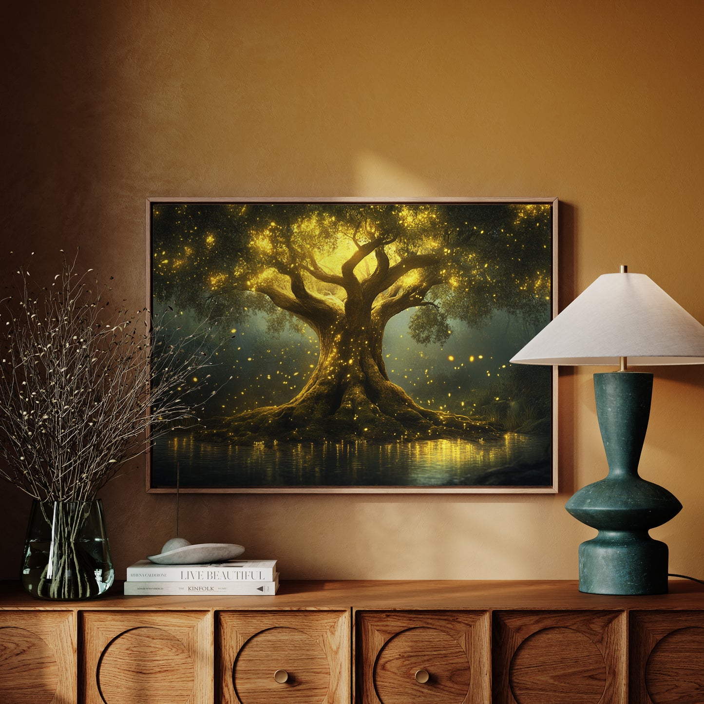 Ancient Light Dances Through Branches