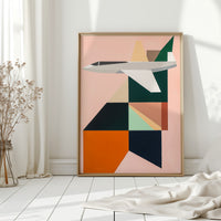 Geometric Flight Through Pastel Skies