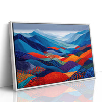 Mountain Dreams In Patchwork Blue