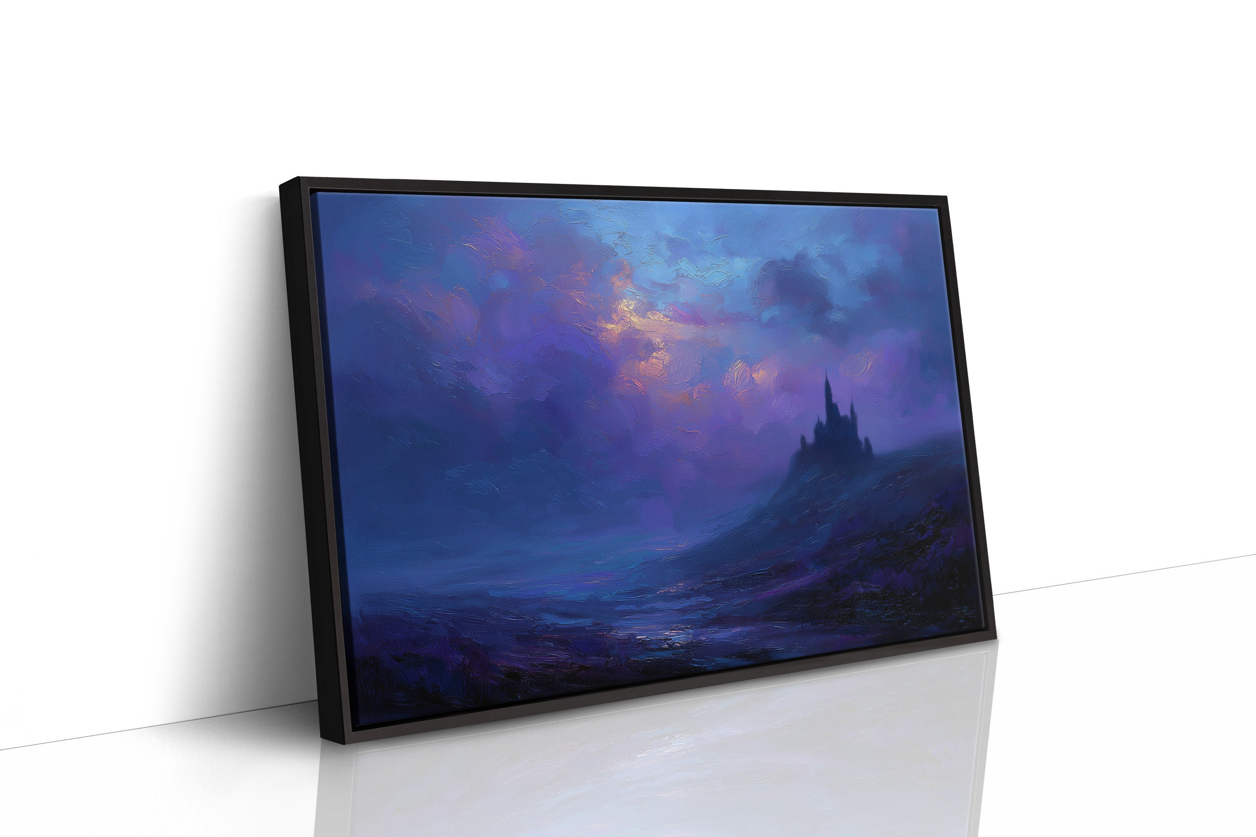 Violet Kingdom Beckons Through Twilight Mist