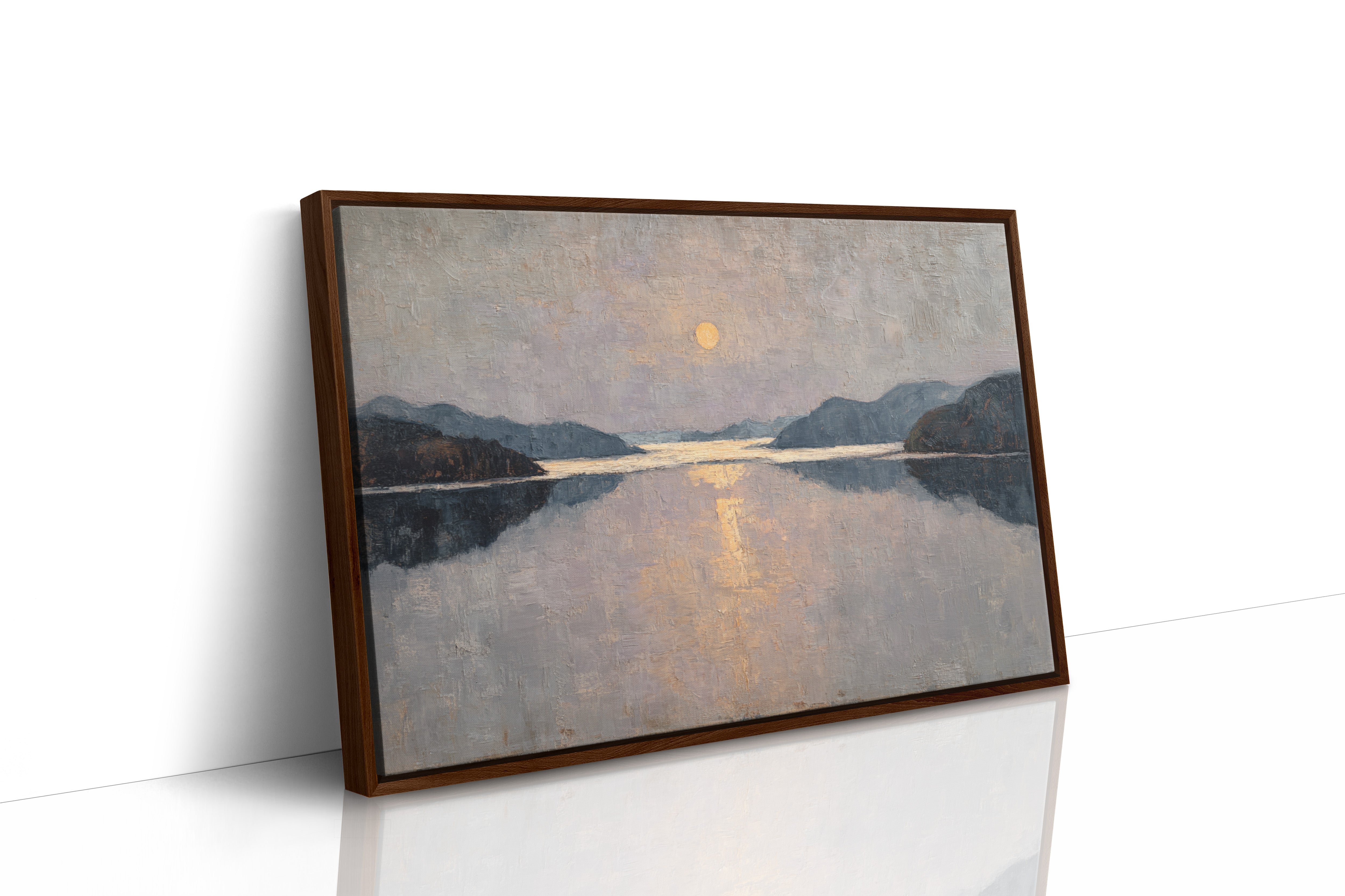 Moonlight Traces The Lake's Memory