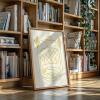Golden Harvest In Simple Lines