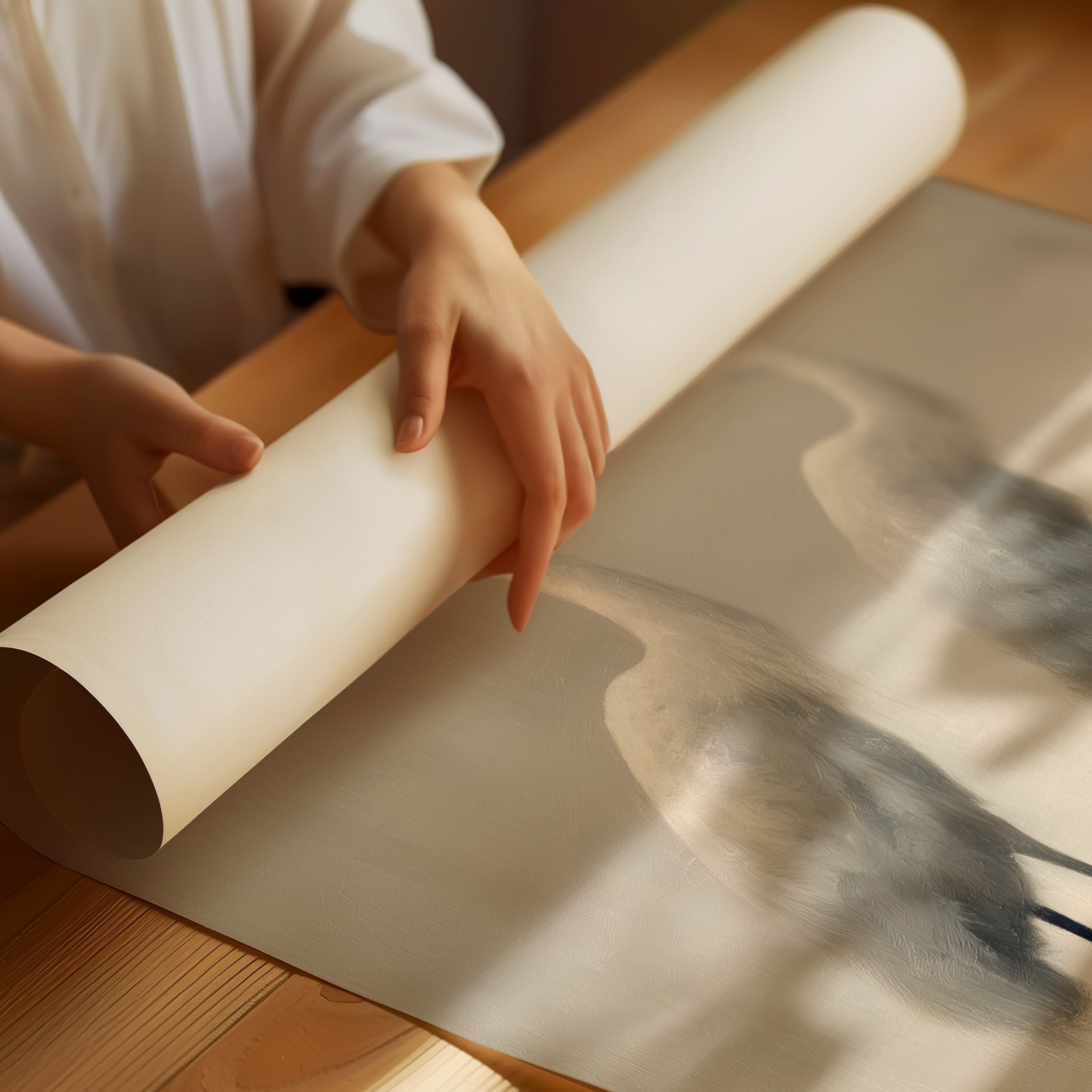 Ethereal Sentinels In Morning Mist