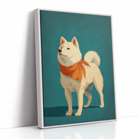 Loyal Companion in Teal and Tangerine