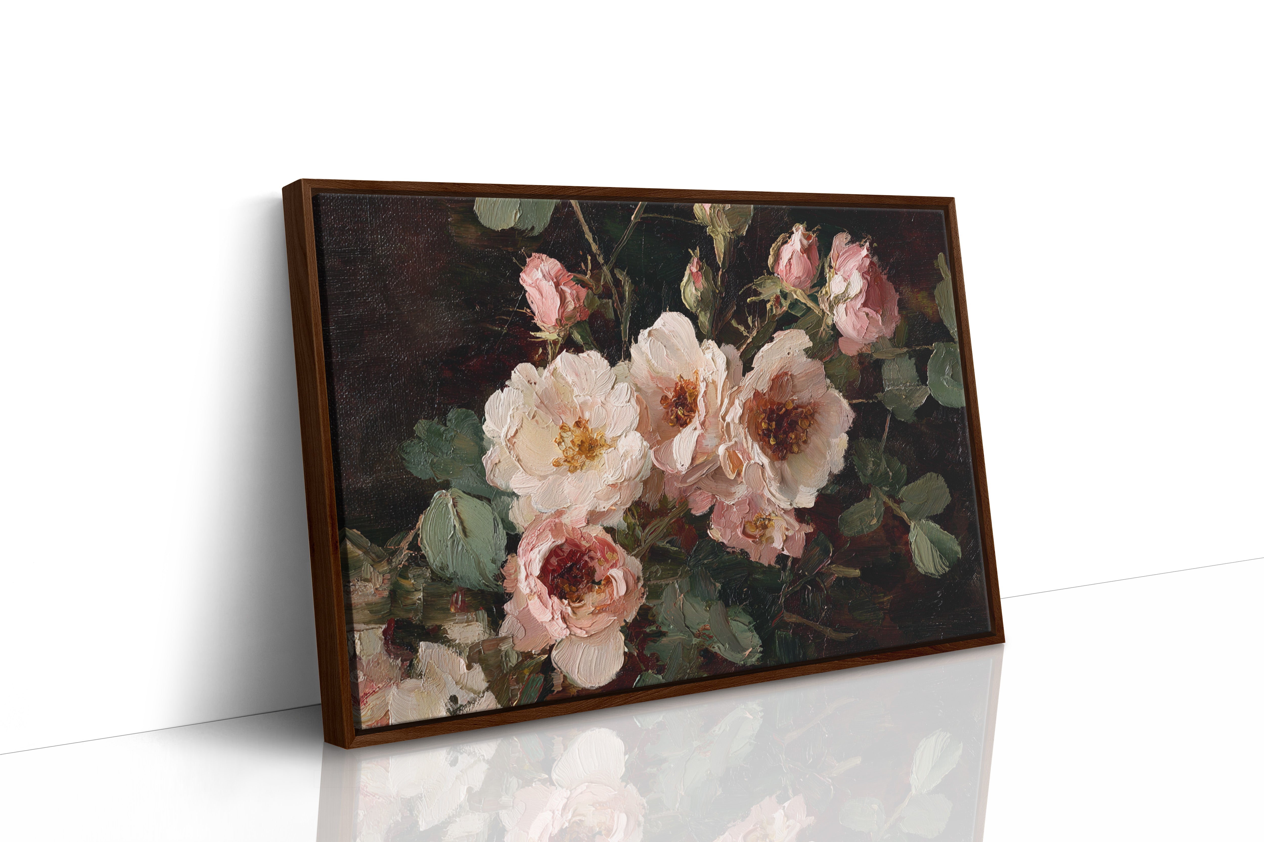 Blush Petals Dance In Lamplight