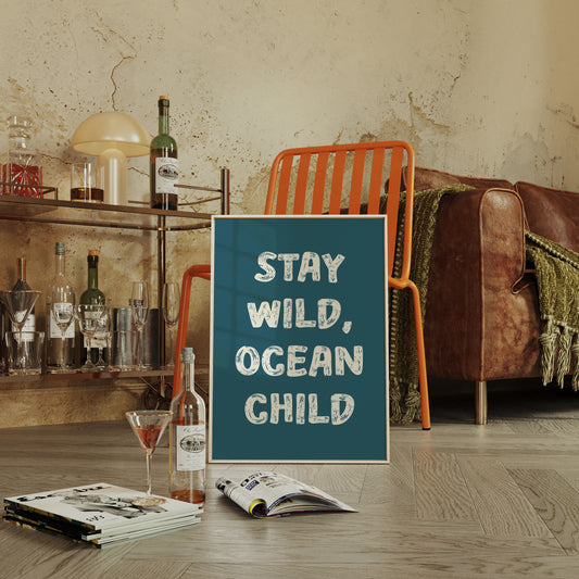Ocean Letters Carved In Morning