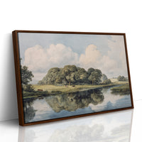 Summer Cattle Rest By Still Waters