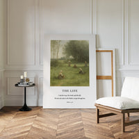 The Life John 14 Pastoral Scripture Print