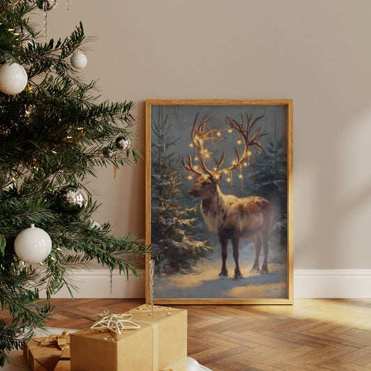 Starlit Antlers Pierce December Night