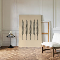 Five Loaves Botanical Wheat Illustration