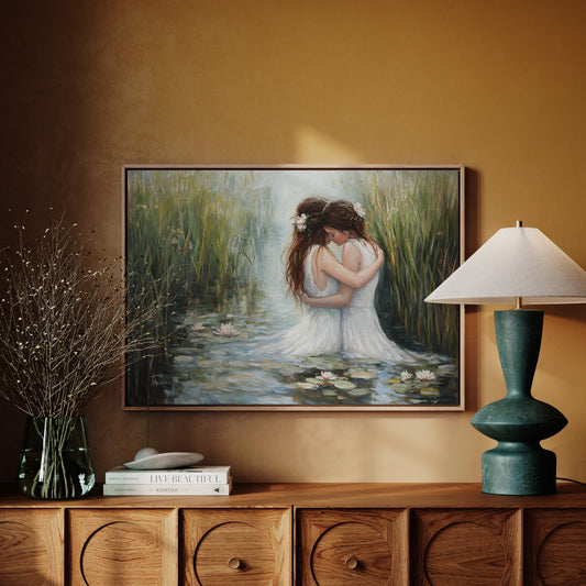 Lotus Dance Among Summer Reeds