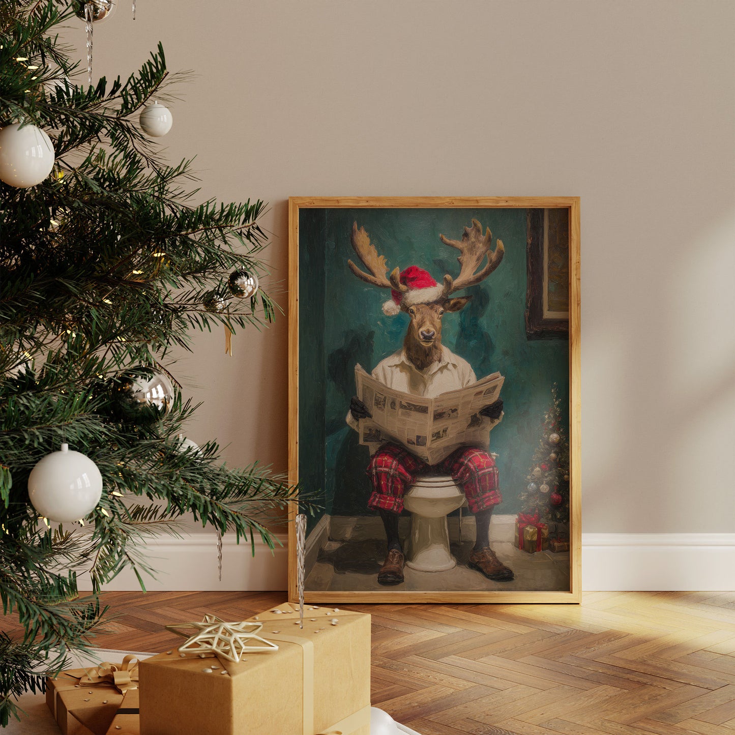 Morning News With Festive Antlers
