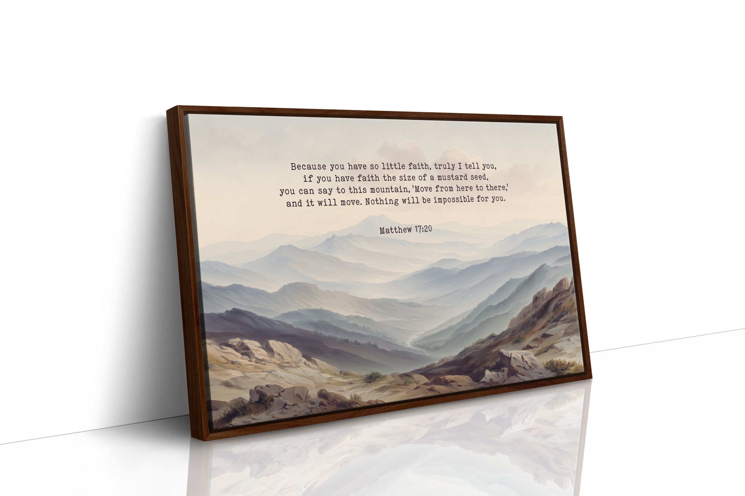 Faith Moves Mountains Into Mist