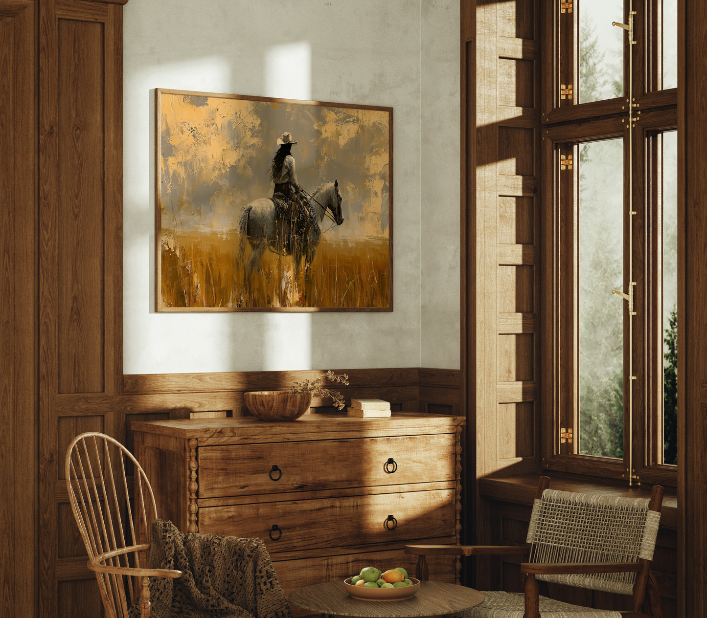 Rider in the Gold Field