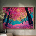 Cherry Blossoms Dance In Turquoise Light