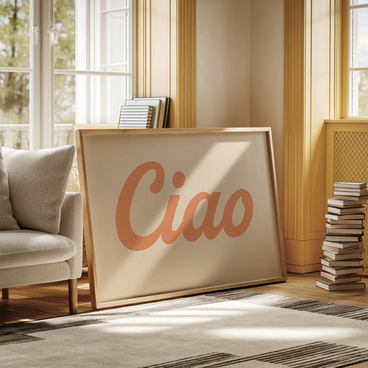 Ciao Retro Wall Art Print